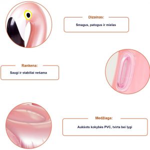 Pripučiamas plaustas flamingas (3)