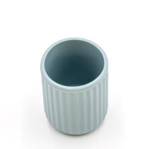 Silikoninis puodelis, mėlynos spalvos (1)