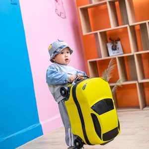 Vaikiškas lagaminas geltonas (3)