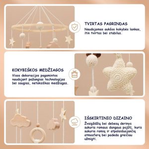 Karuselė lovytei, žvaigždutės (8)