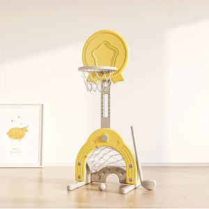 Krepšinio stovas vaikui, geltonas (1)