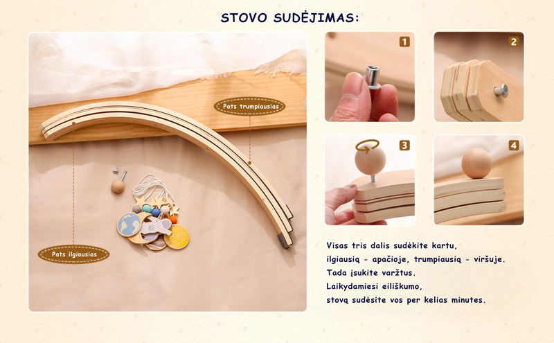 Lavinamasis stovas kūdikiams, trikampis - Image 10