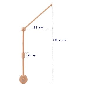 Medinis karuselės stovas 86 cm, dydis